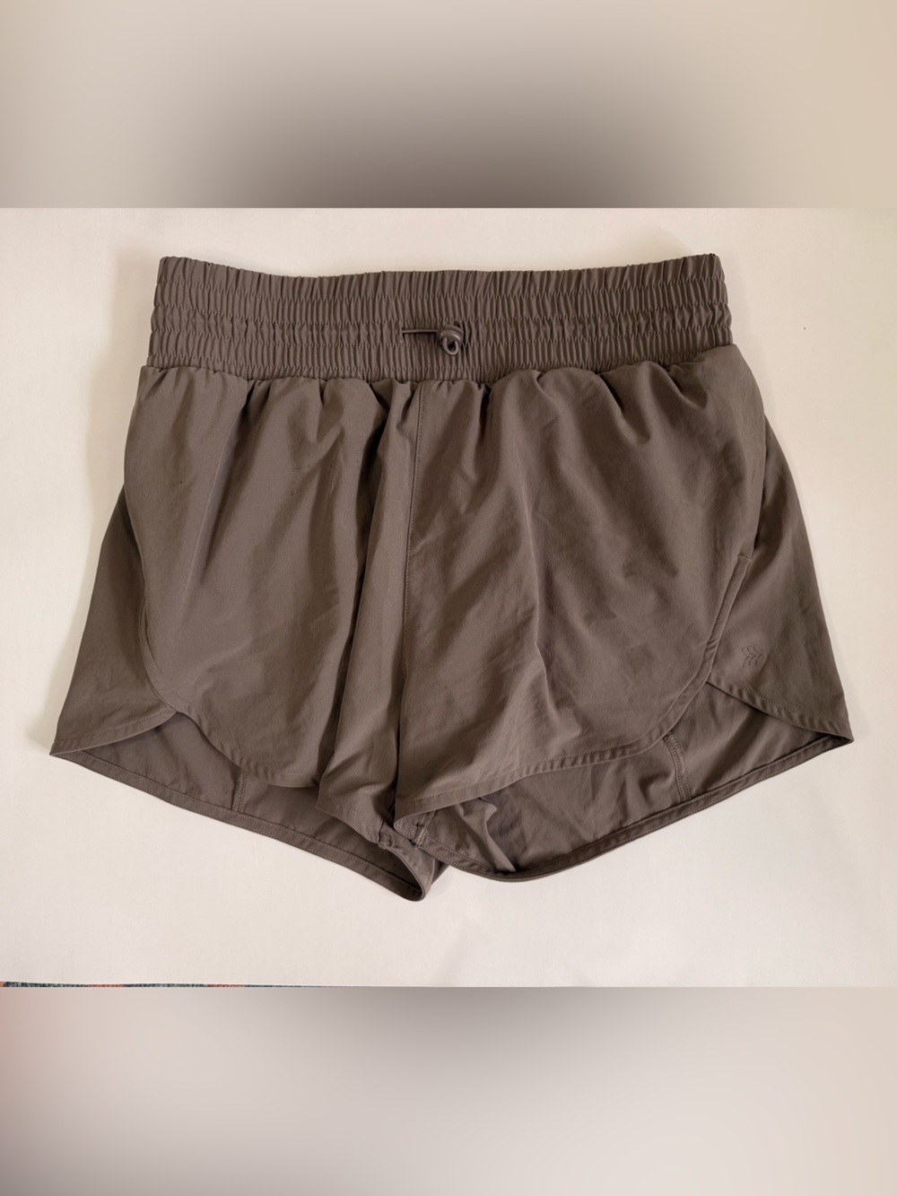 all in motion Taupe Elastic Waist Shorts